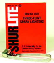 LIGHTER TRI-FLINT SHURLITE #4501 10/BOX (EA) - Spark Lighters & Flints
